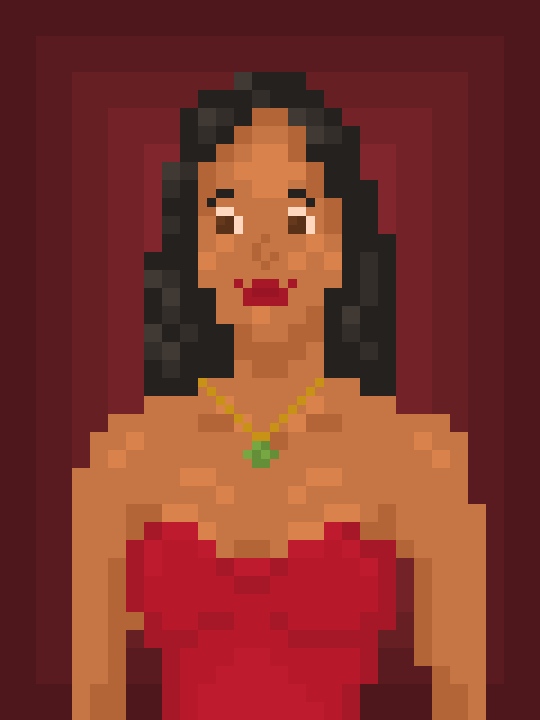 A portrait of Sims character Bella Goth